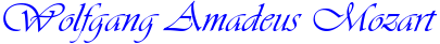 Wolfgang Amadeus Mozart